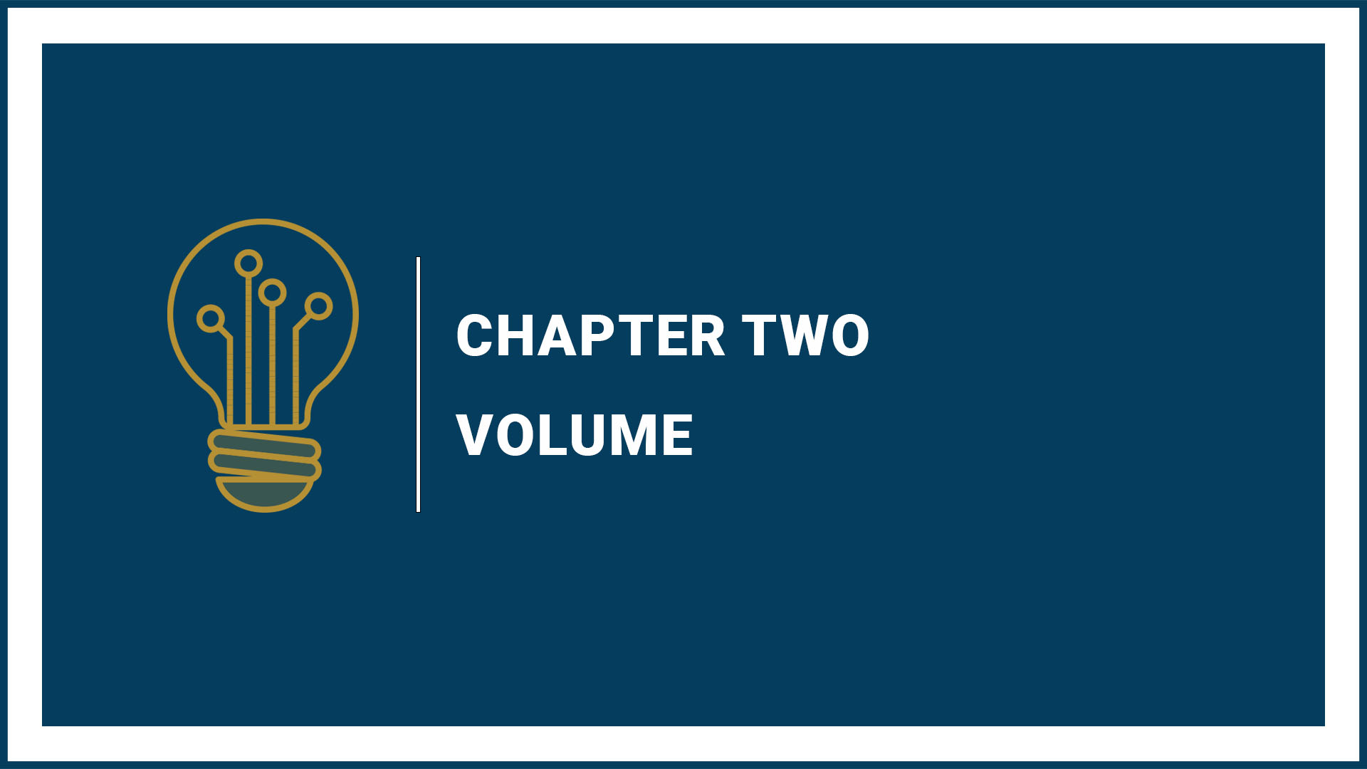 Chapter 2: Volume